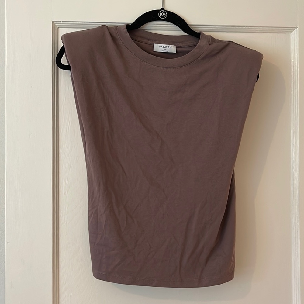 Aritzia shoulder pad top NWT